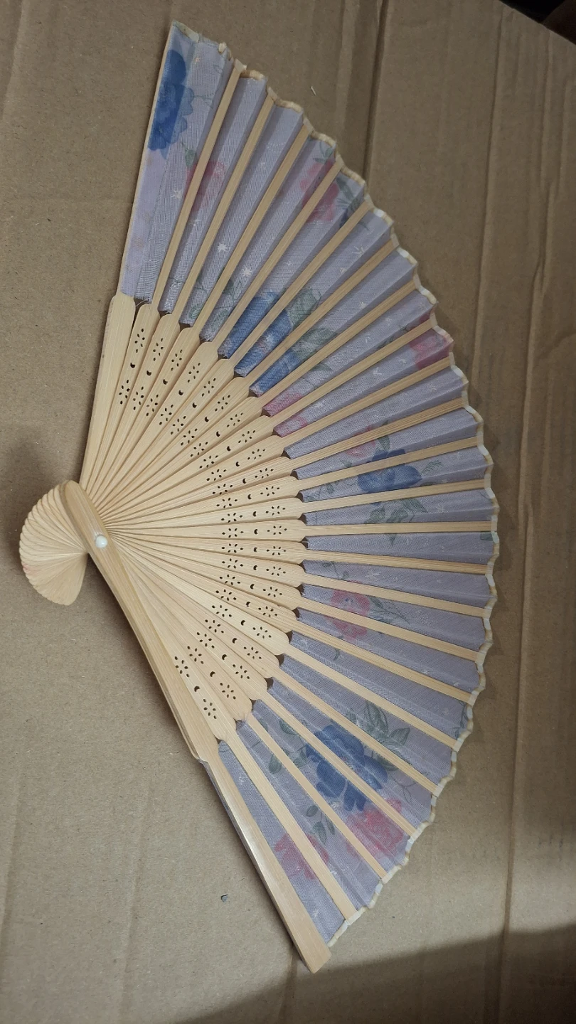 Floral Folding Hand Fan - photo 2