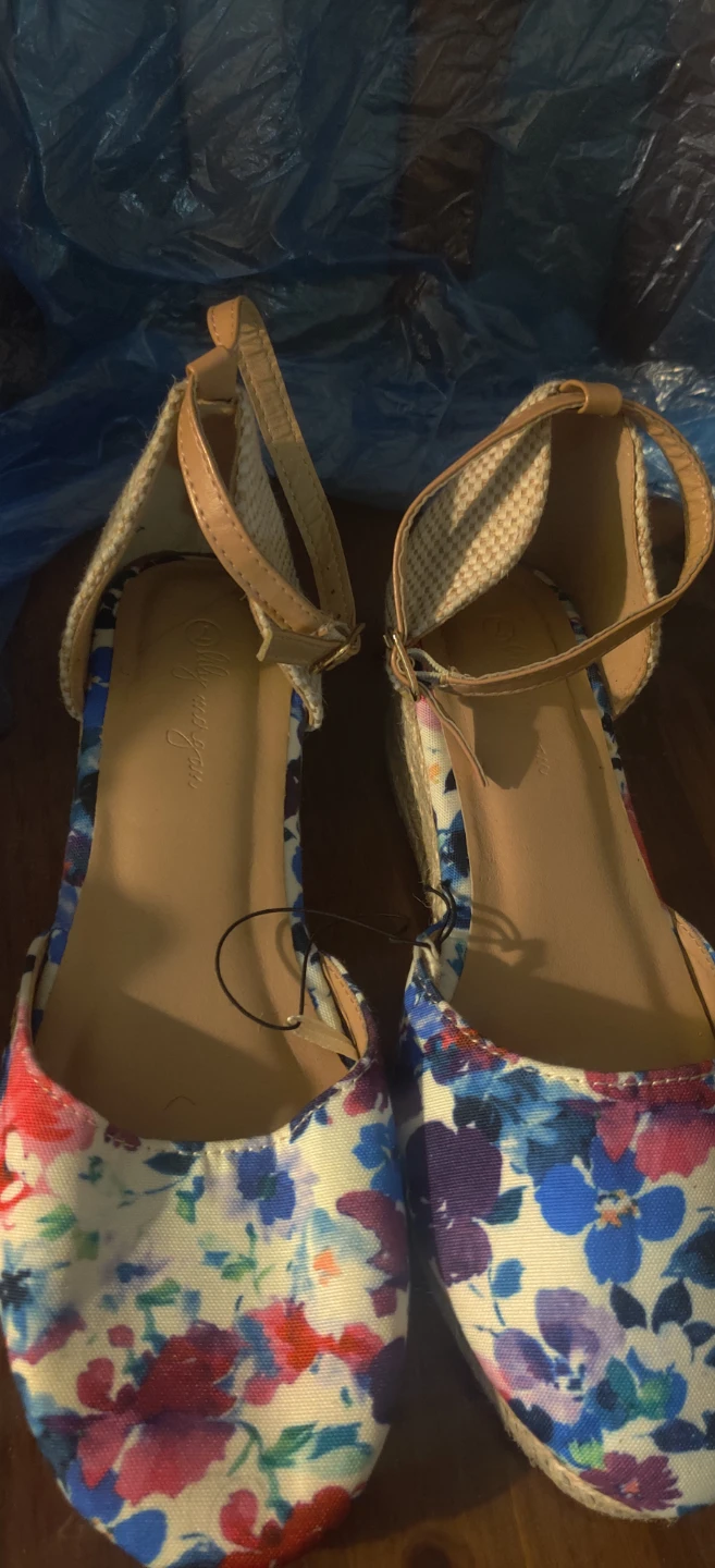 Women's Floral Espadrille Wedge Sandals