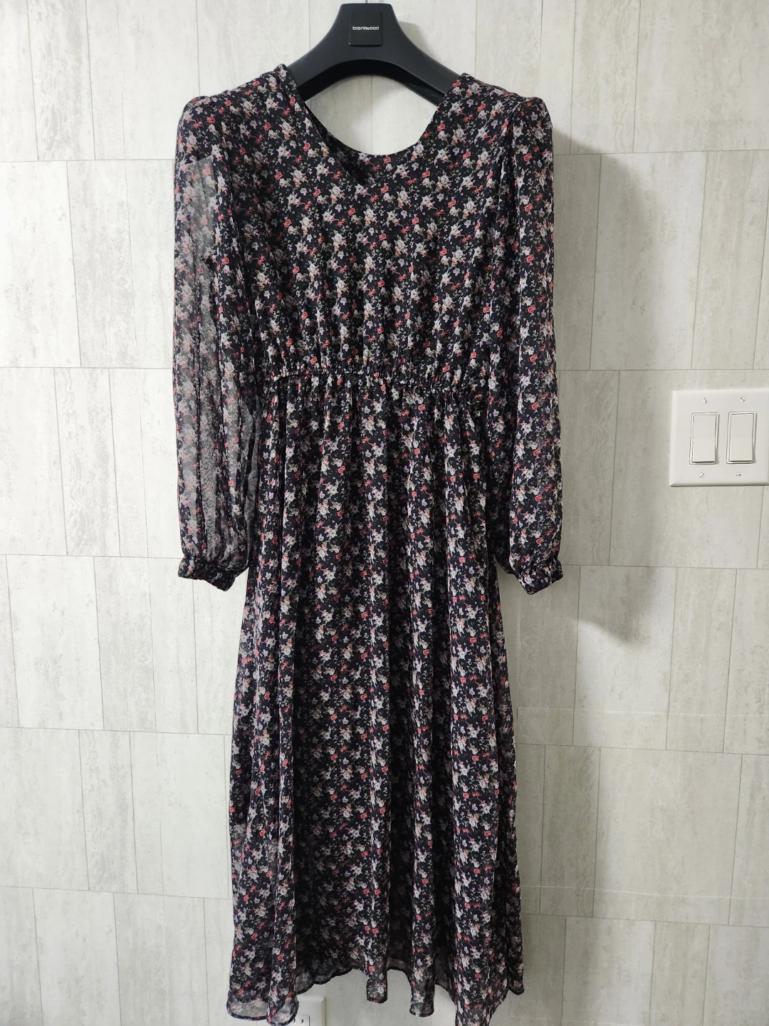 Floral Print Long Sleeve Dress
