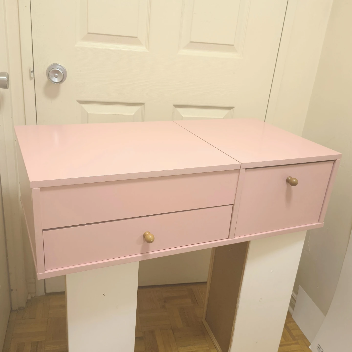 Pink Jewellery/makeup Organizer w/ Mirror and Drawers - photo 2