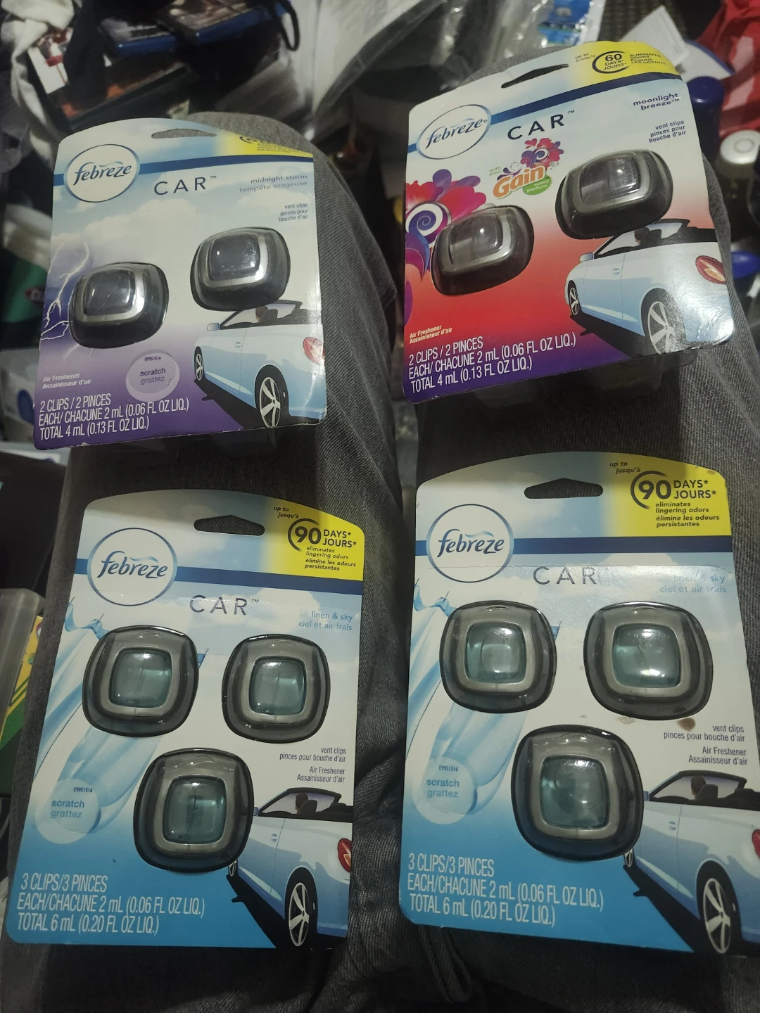 Febreze Car Air Fresheners (2 & 3 packs)