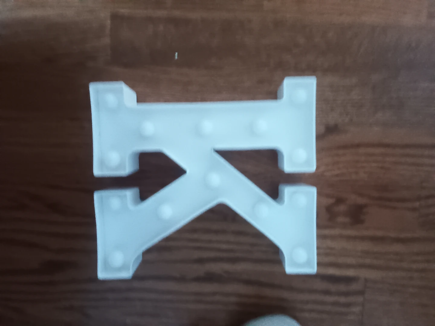 White LED Letter K Light