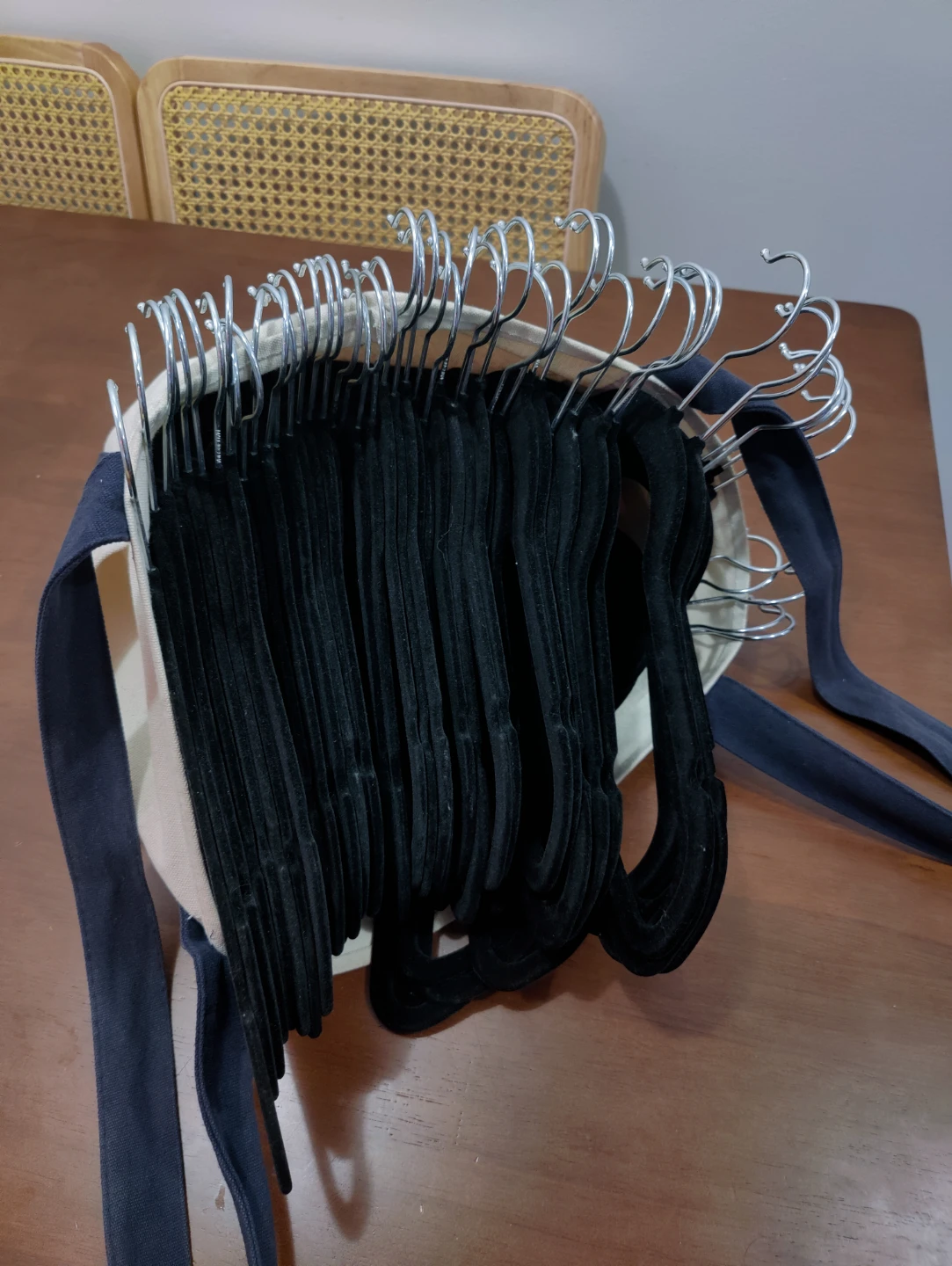 Black Velvet Clothes Hangers (Set of 50) - photo 3