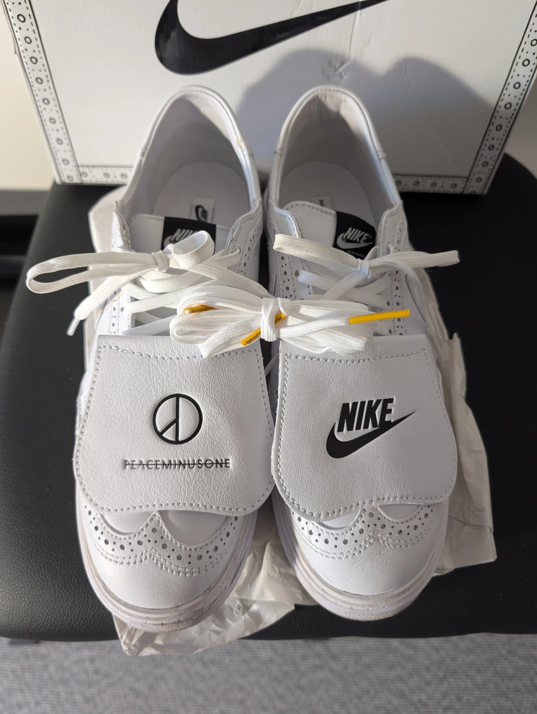 Nike x PEACEMINUSONE Kwondo 1 White Sneakers - photo 2