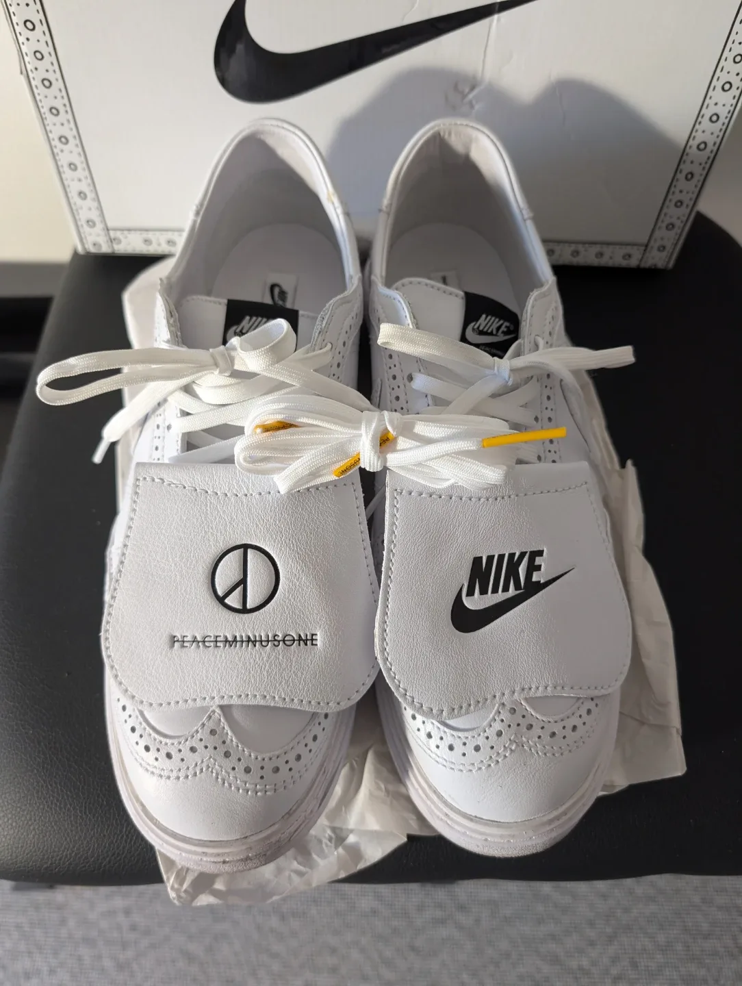 Nike x PEACEMINUSONE Kwondo 1 White Sneakers - photo 2