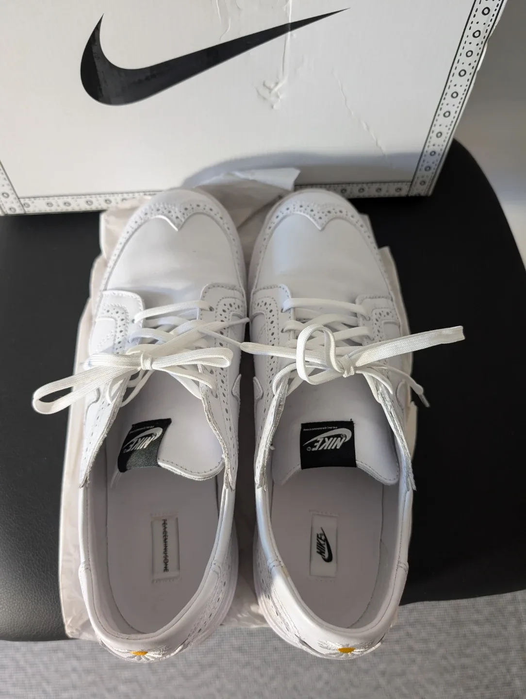 Nike x PEACEMINUSONE Kwondo 1 White Sneakers - photo 4