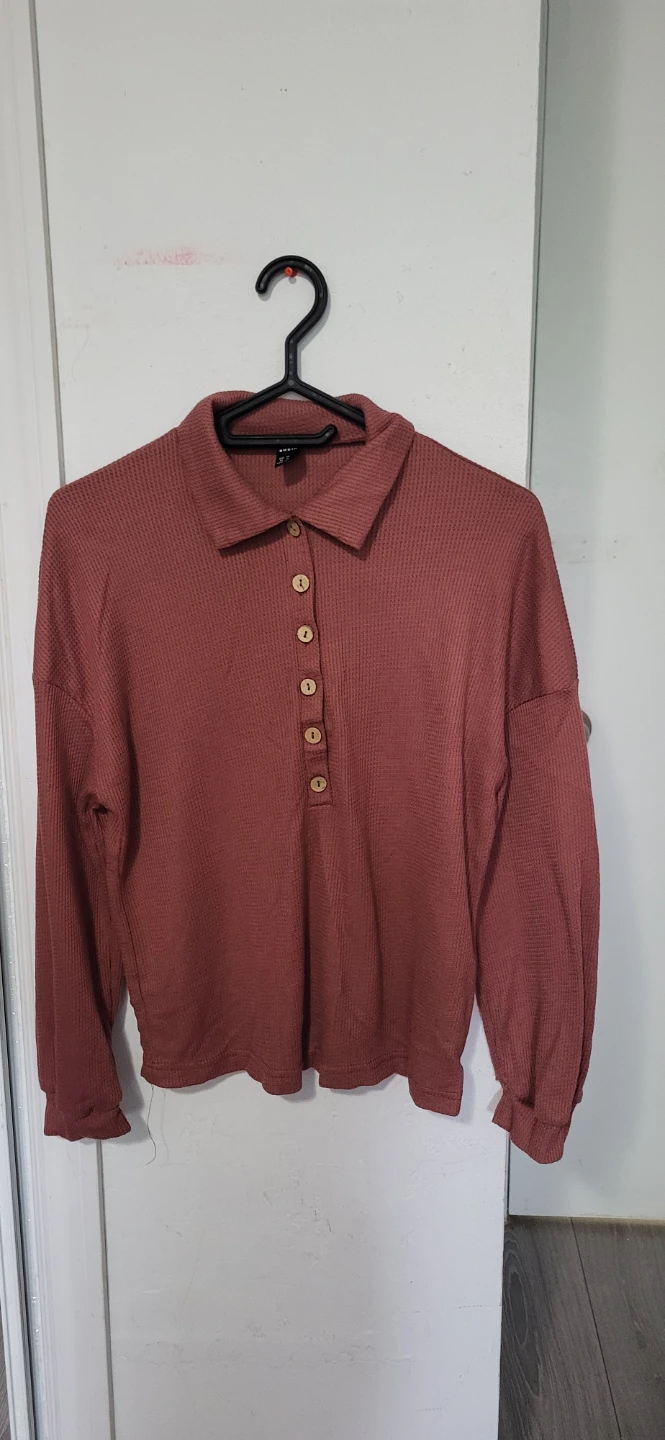 SHEIN Long Sleeve Collared Shirt XS⚽