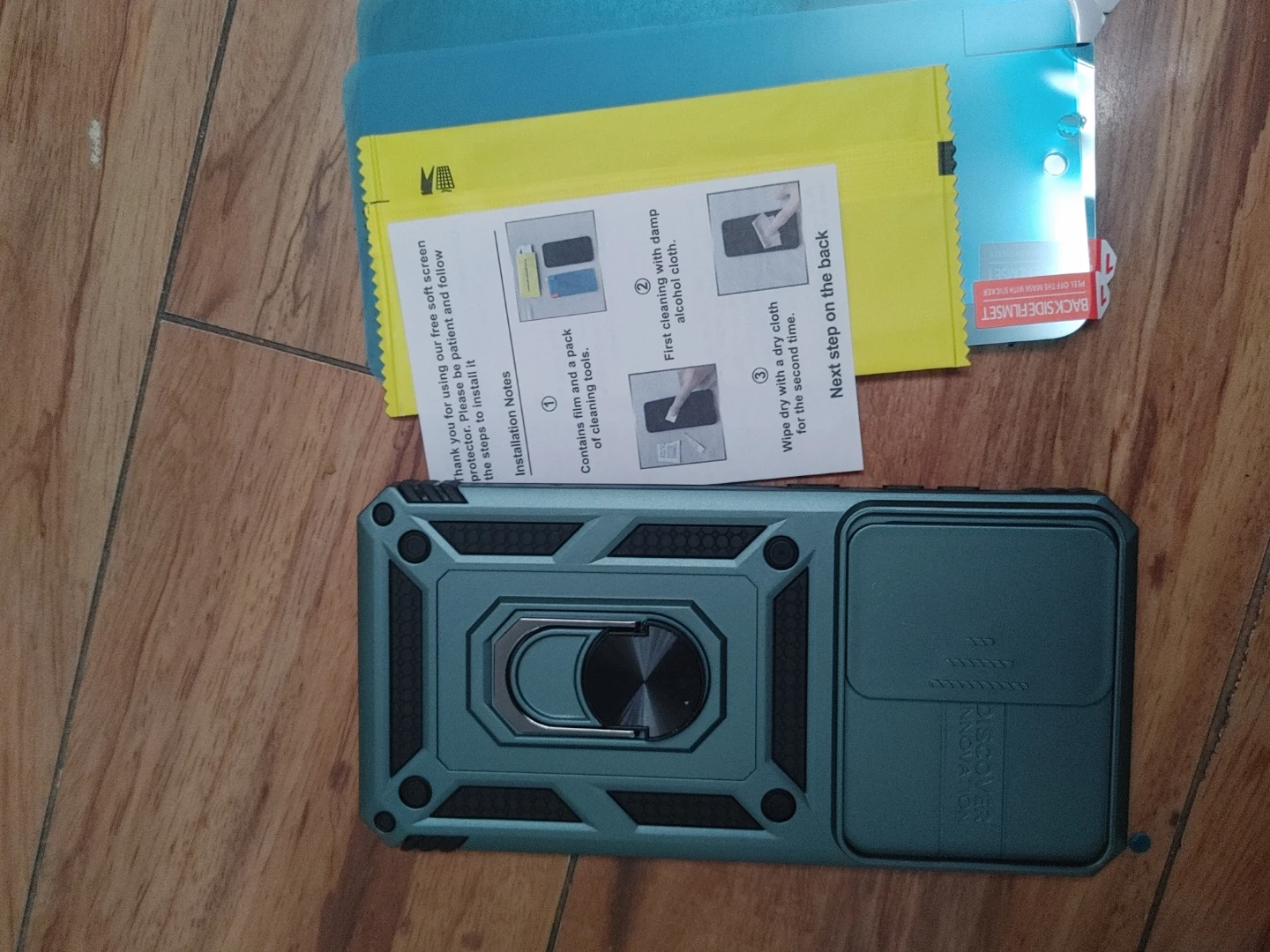Phone Case with Ring Holder and Screen Protectors