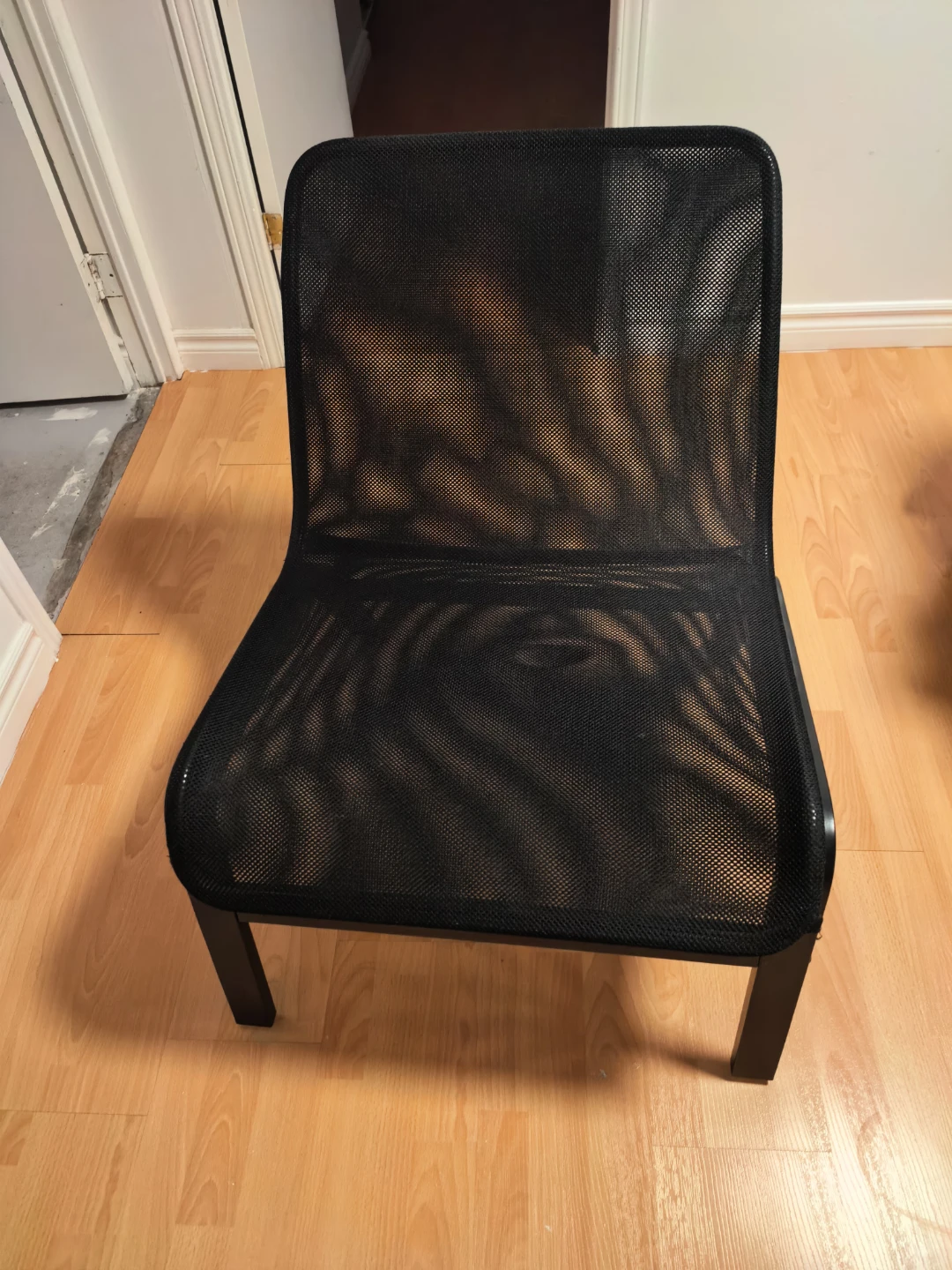 Black Mesh Accent Chair