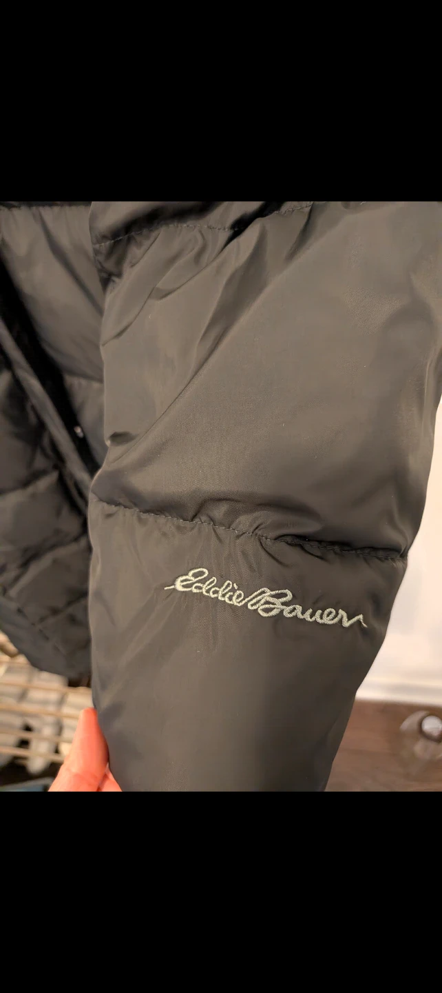 Eddie Bauer Women's Puffer Coat with Fur Hood - Black - photo 4