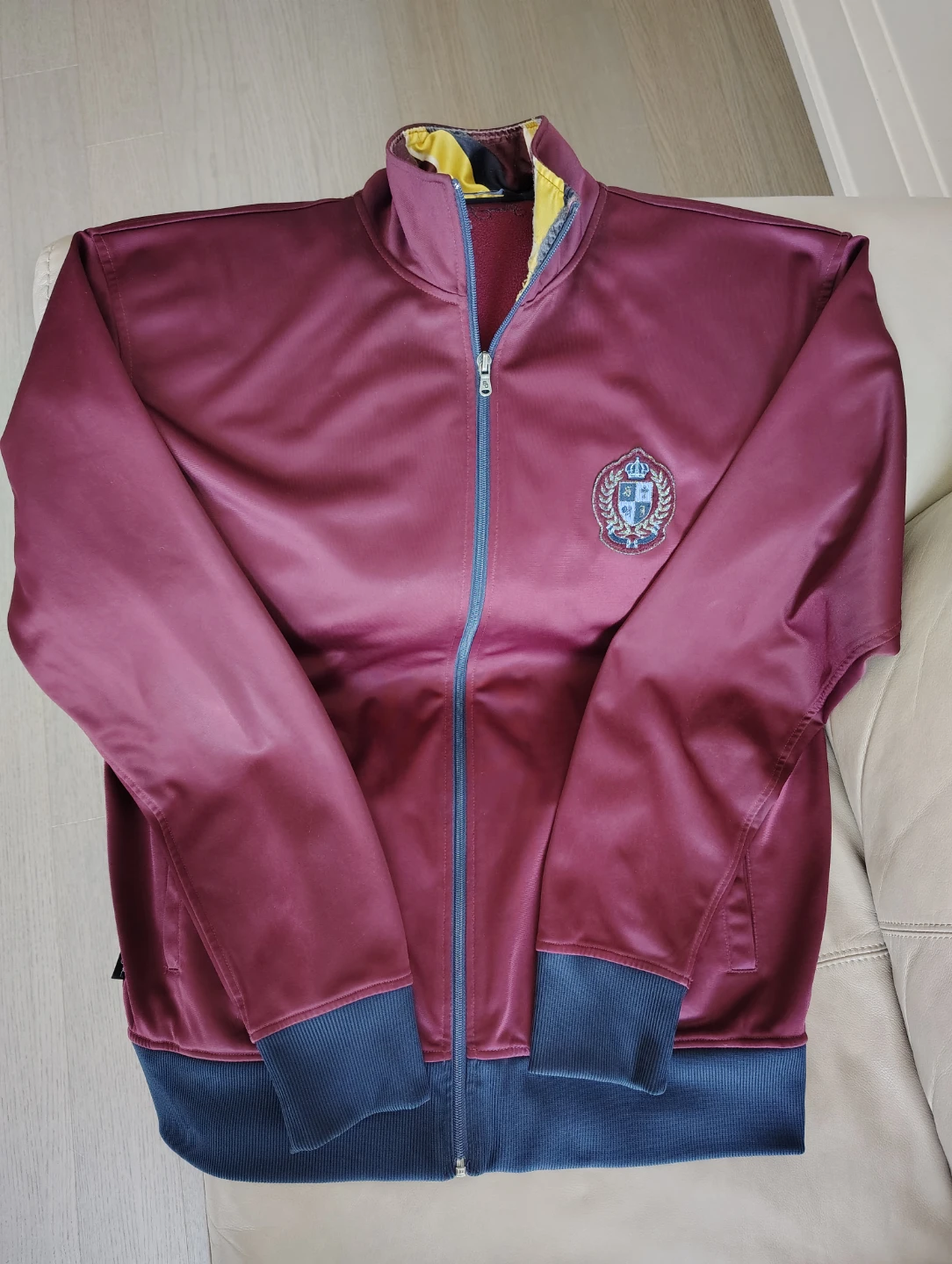 Sean John Vintage Track Jacket - Maroon/Navy - Size XL