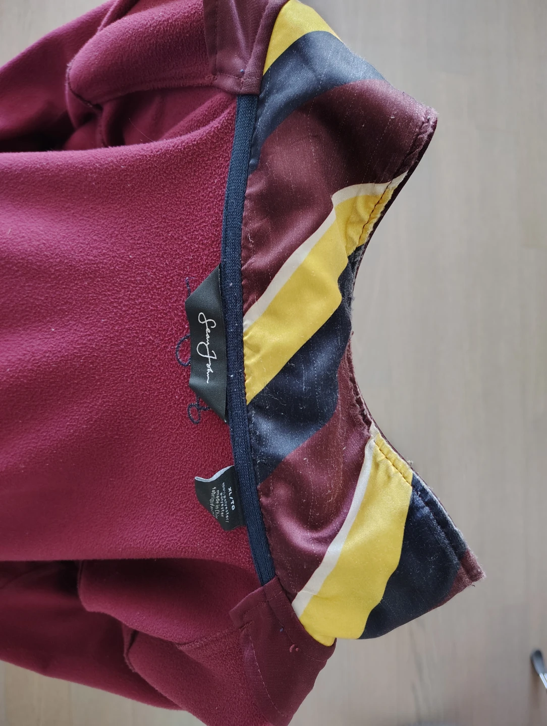 Sean John Vintage Track Jacket - Maroon/Navy - Size XL - photo 4