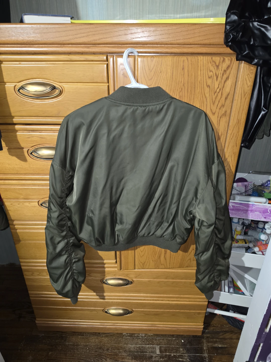 Garage Olive Green Bomber Jacket - photo 2