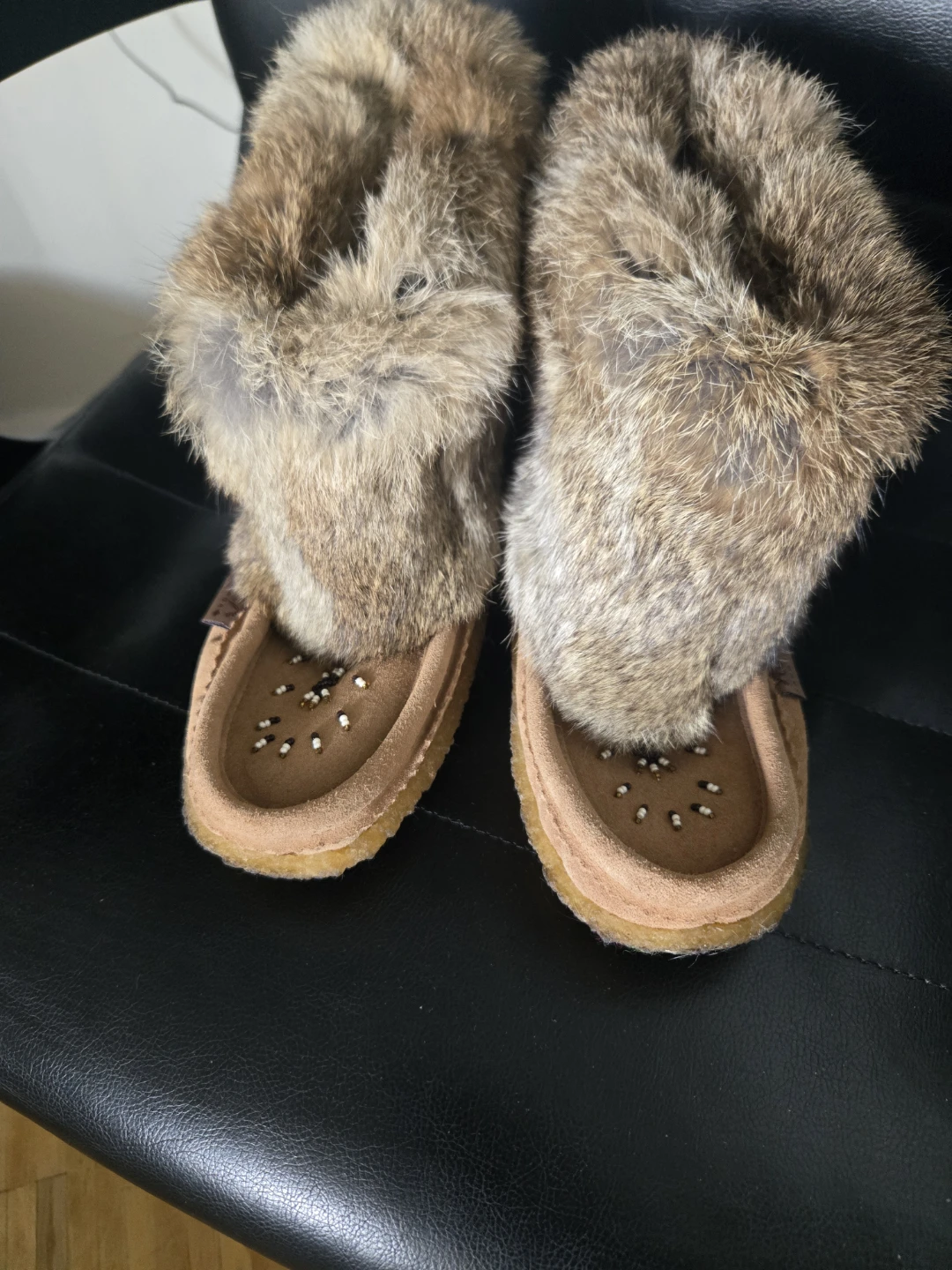Laurentian Chief Canada Suede and Fur Moccasin Boots - photo 2