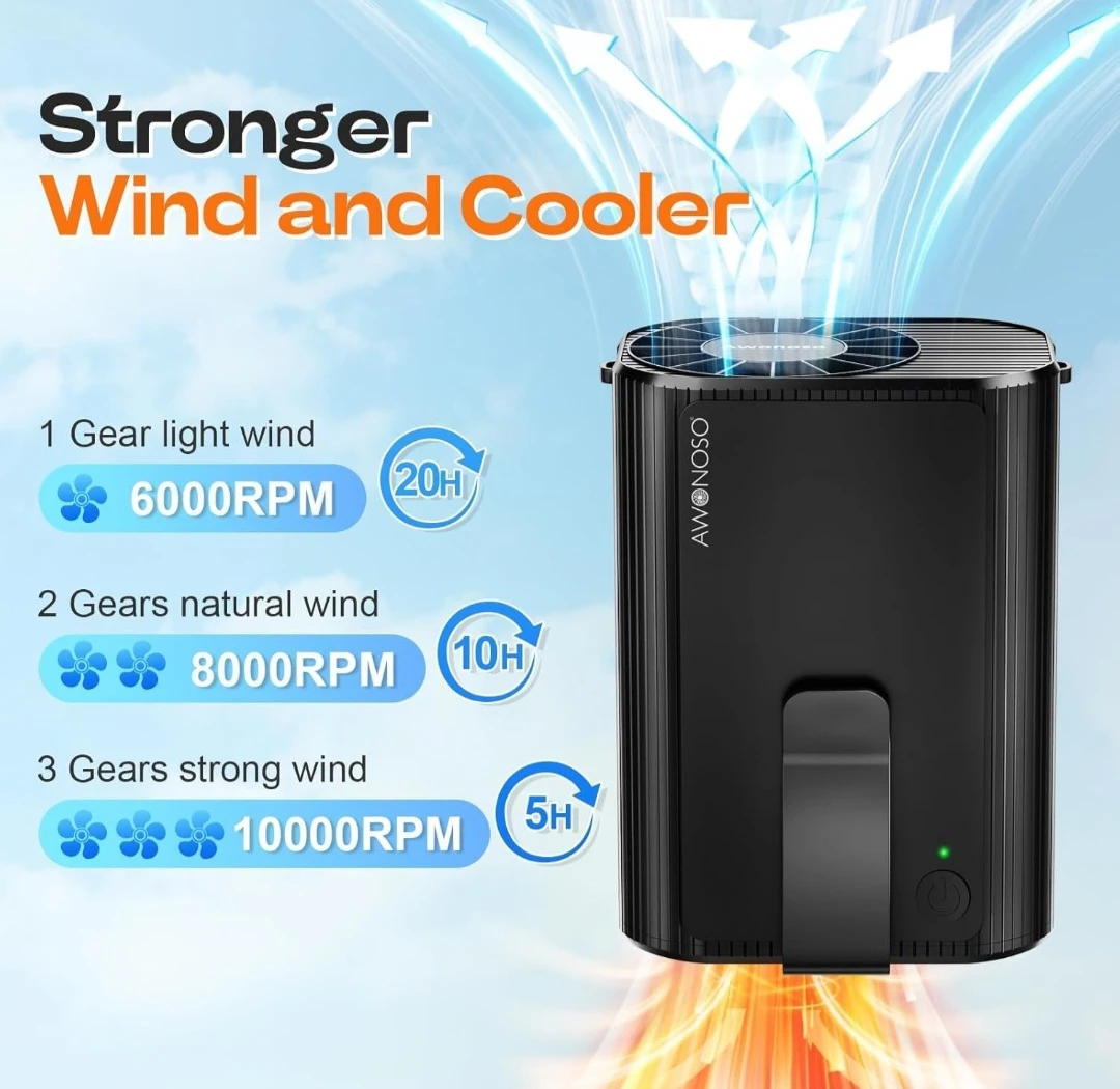 ⚽ BNIB Waist Fan Professional Outdoor Fan - photo 4