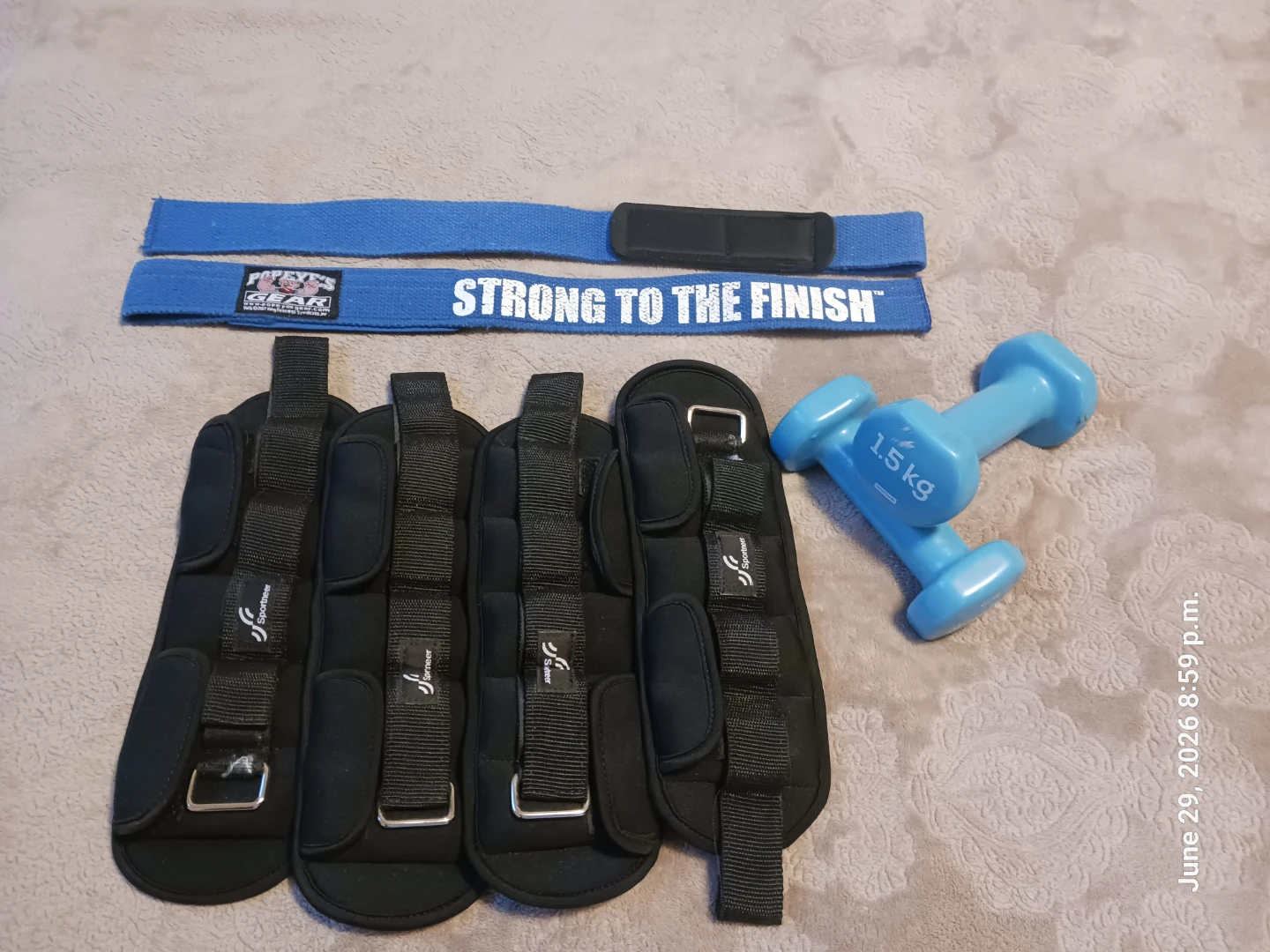 Sportneer Adjustable Ankle/Wrist Weights with Dumbbells