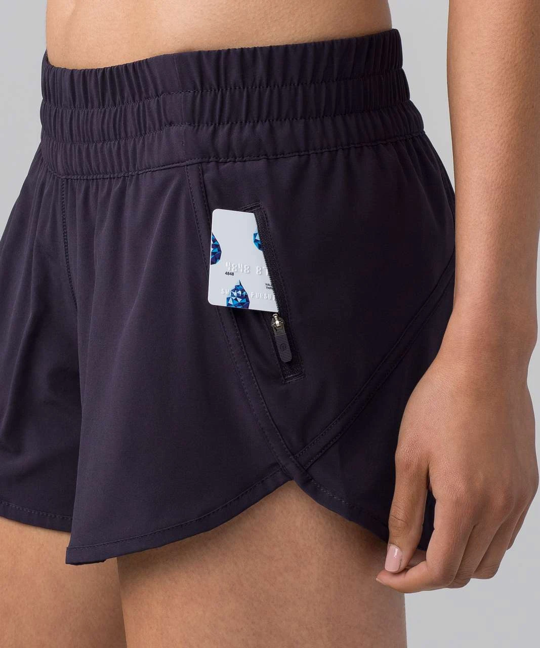 🆕 lululemon athletica Women's Dark Purple Shorts - Size 6 - photo 2