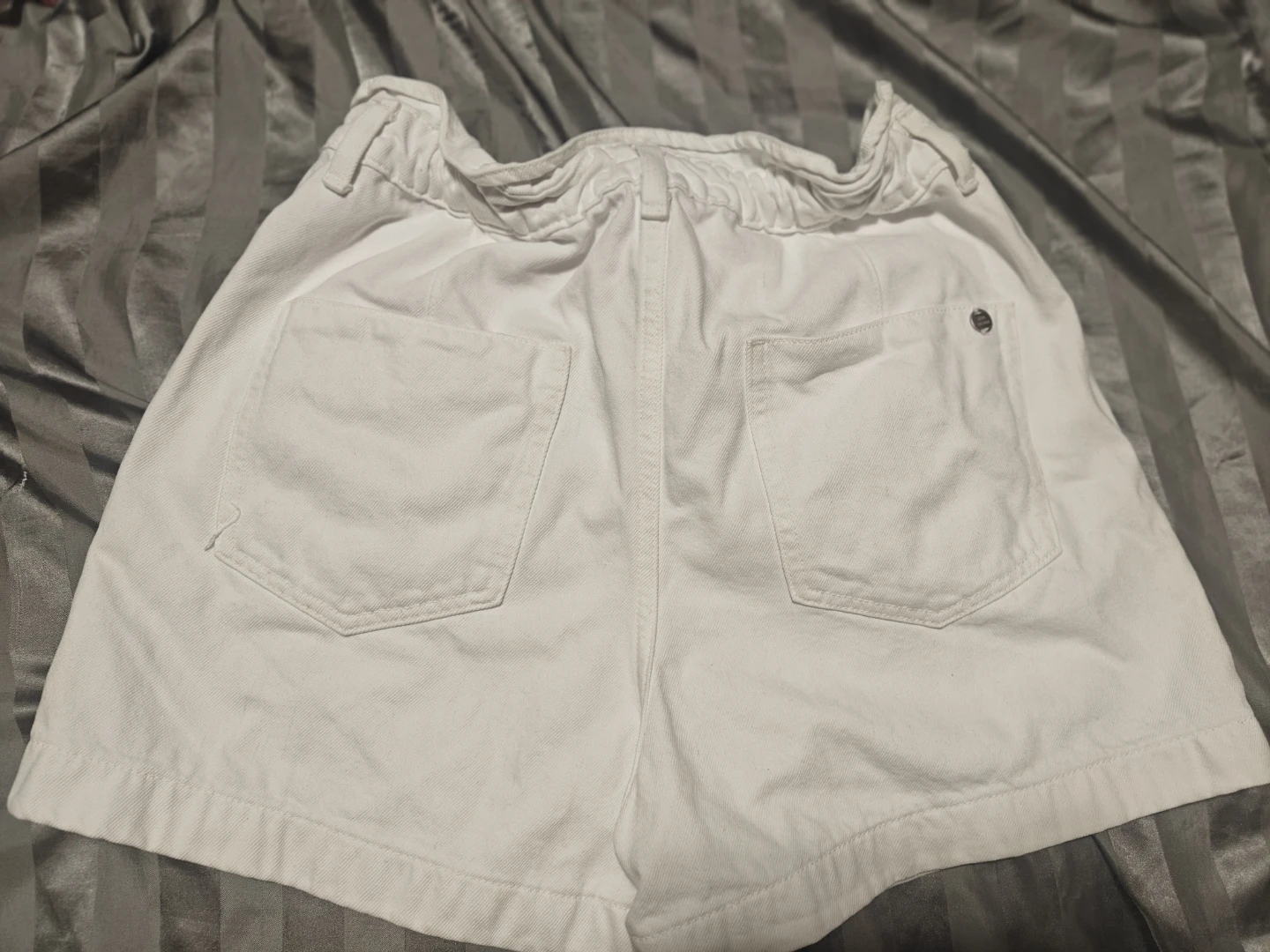 Zara White Denim Shorts - photo 2