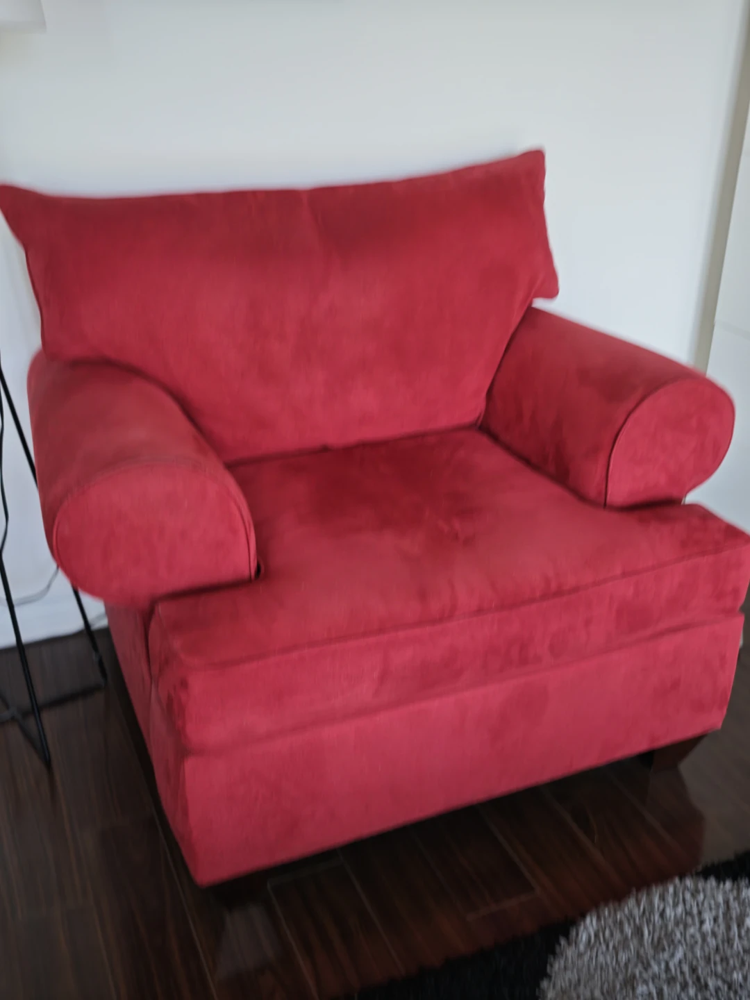 Moving Sale - Red Accent Chair - photo 2