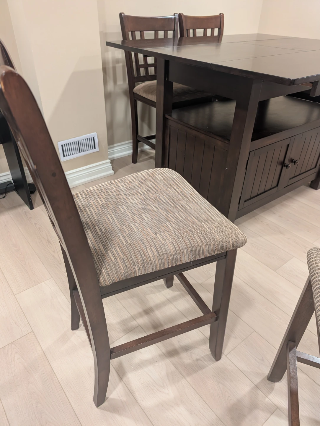 Counter Height Dining Set, extendable, with Storage Table - photo 4