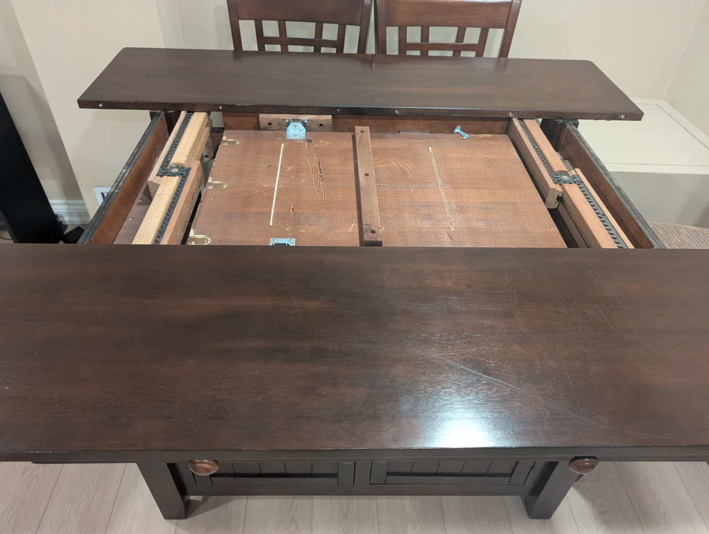 Counter Height Dining Set, extendable, with Storage Table - photo 5