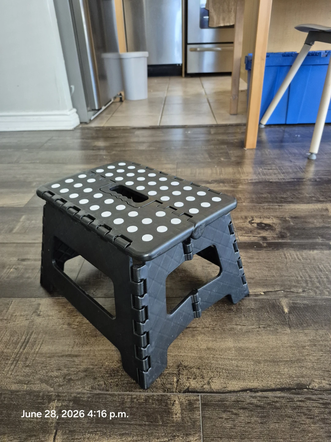 Black Folding Step Stool