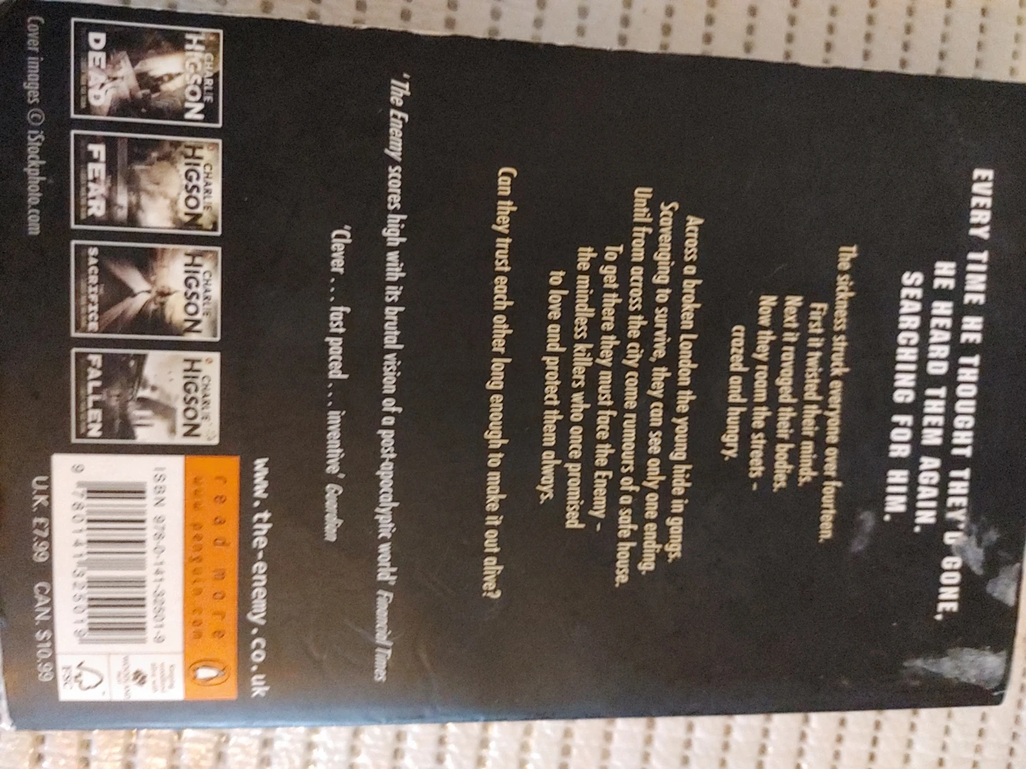 The Enemy by Charlie Higson Paperback Book - photo 2