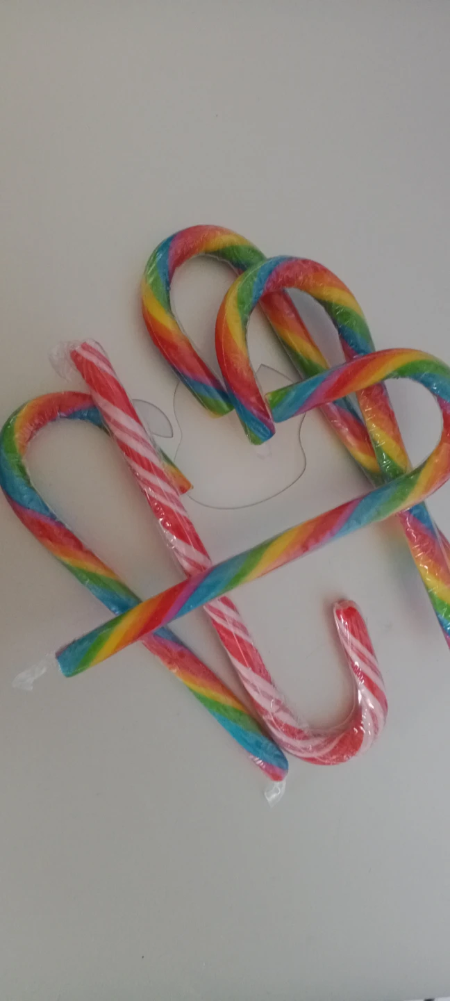 Rainbow Candy Canes (Set of 5)