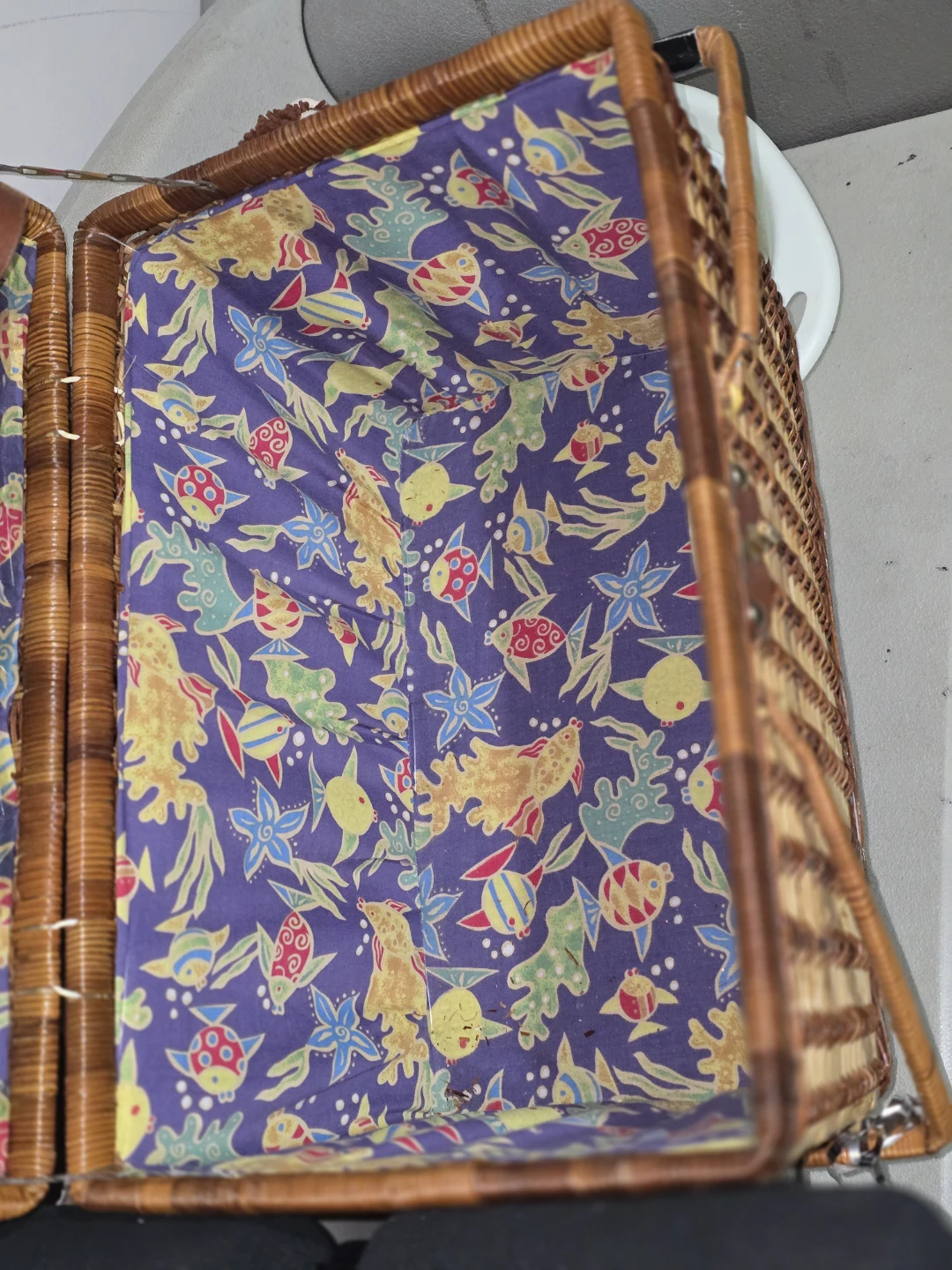 Wicker Picnic Basket - photo 2
