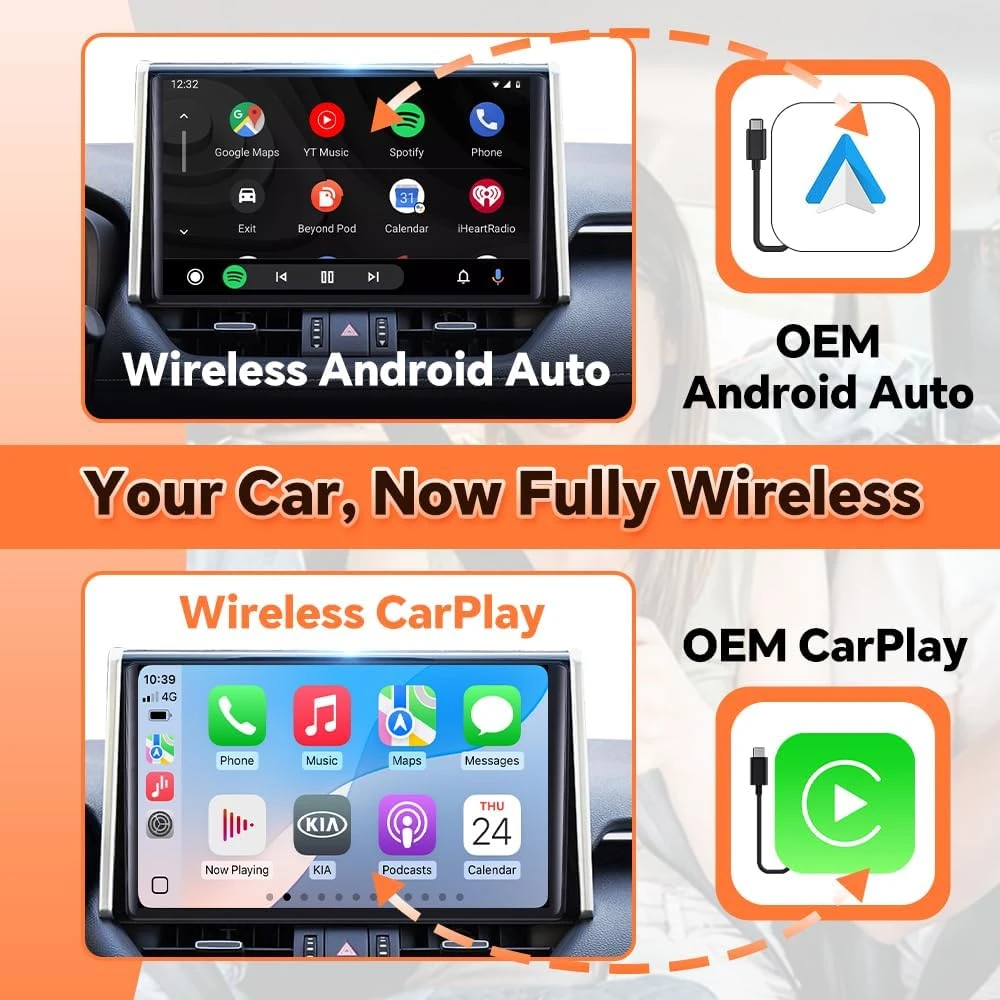 CarlinKit Wireless CarPlay Android Auto Adapter - photo 5