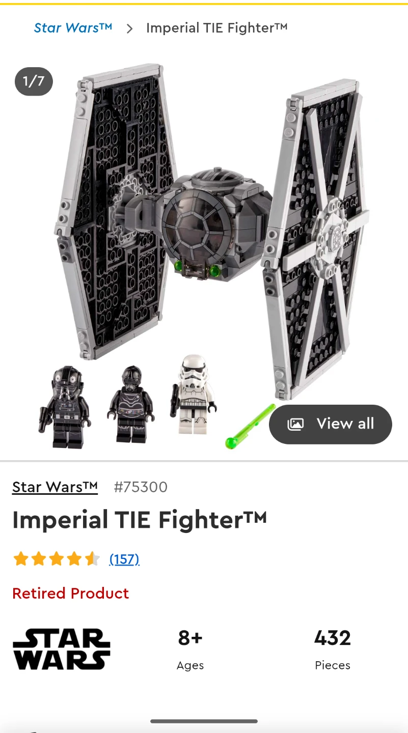 LEGO Star Wars Imperial TIE Fighter 75300 - photo 3