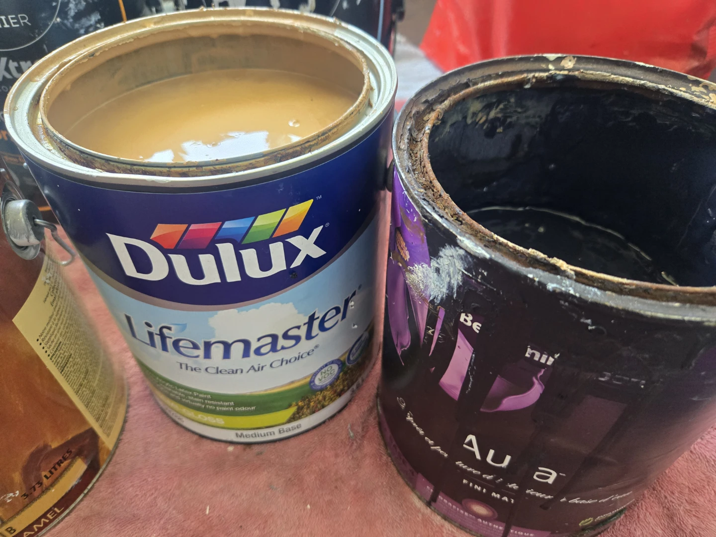 Assorted Wall Paints, Wood Finish and Vinyl Adhesive - photo 3