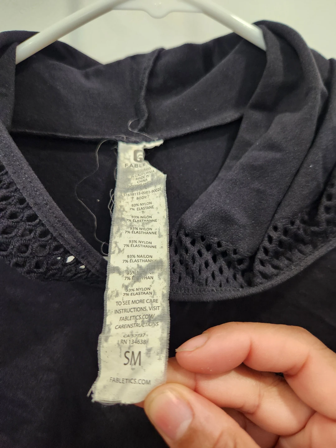 Fabletics Black Mesh Hoodie ⚽ - photo 3