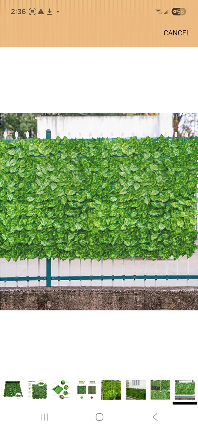 Artificial Ivy Privacy Screen ( 1 metre x 3) - photo 2