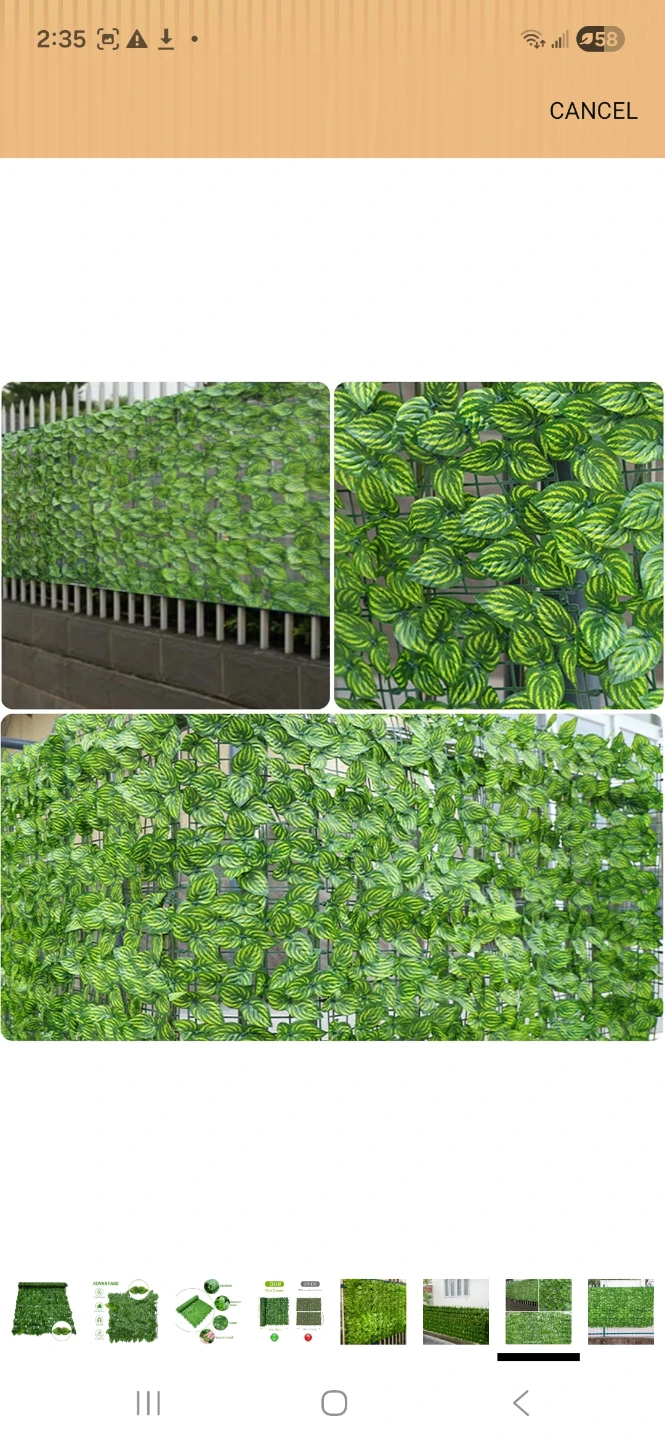 Artificial Ivy Privacy Screen ( 1 metre x 3) - photo 3