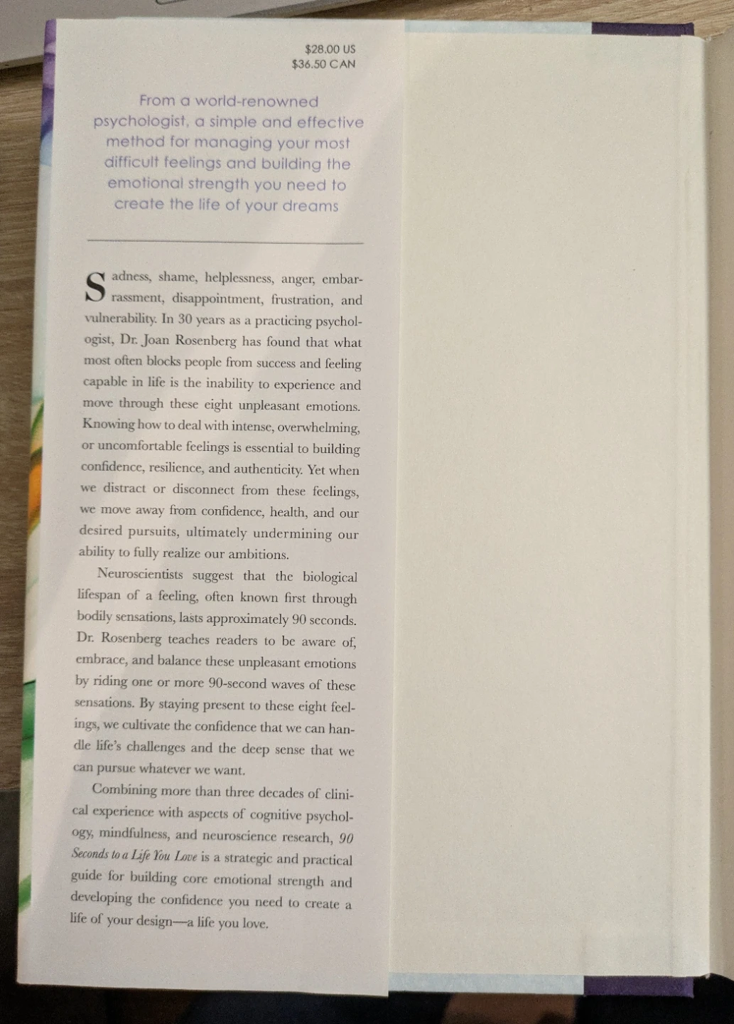 90 Seconds to a Life You Love by Joan I. Rosenberg, PhD Book - photo 2