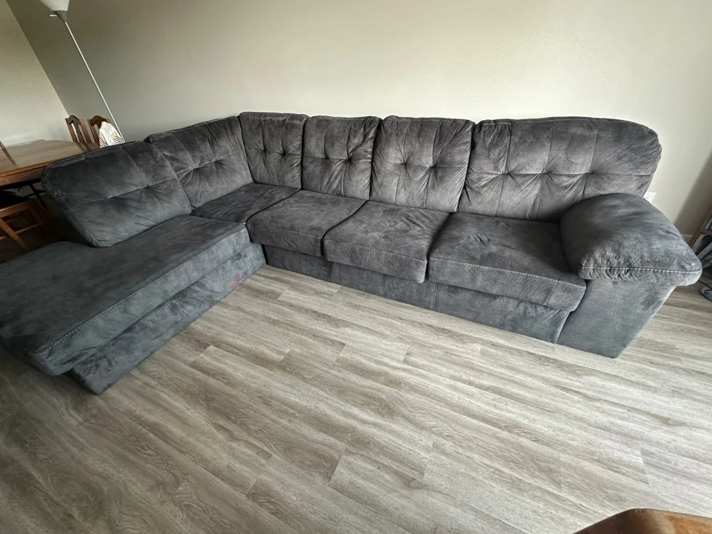 Dark Grey Sectional Sofa - photo 2