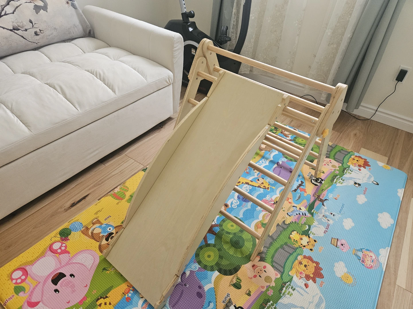 Wooden Climbing set with Slide - photo 2