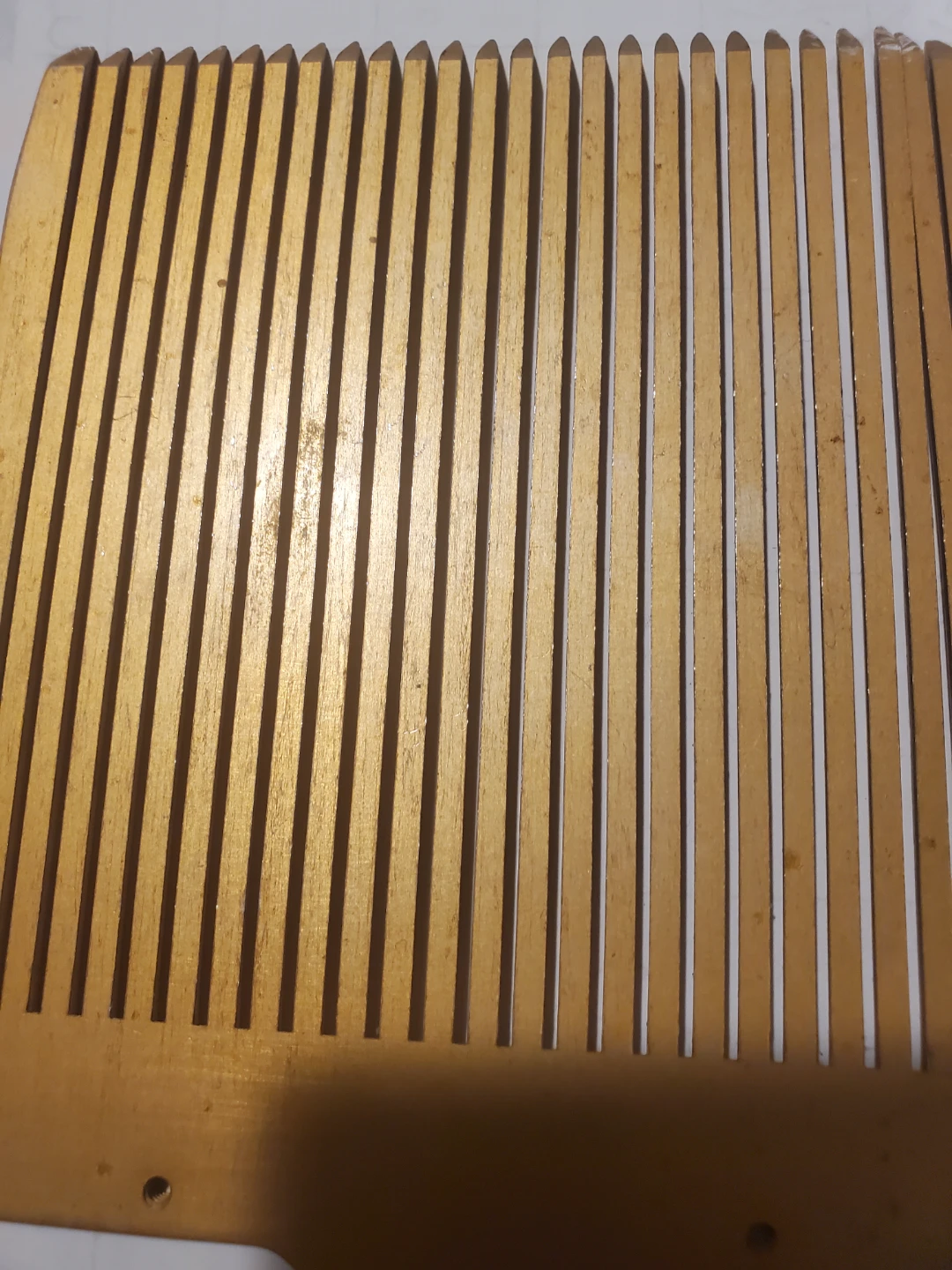 Vintage Wooden Wide Tooth Comb - photo 4
