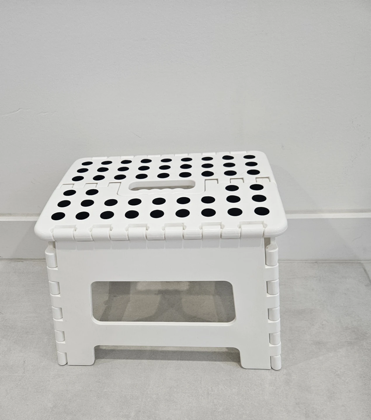 White Folding Step Stool