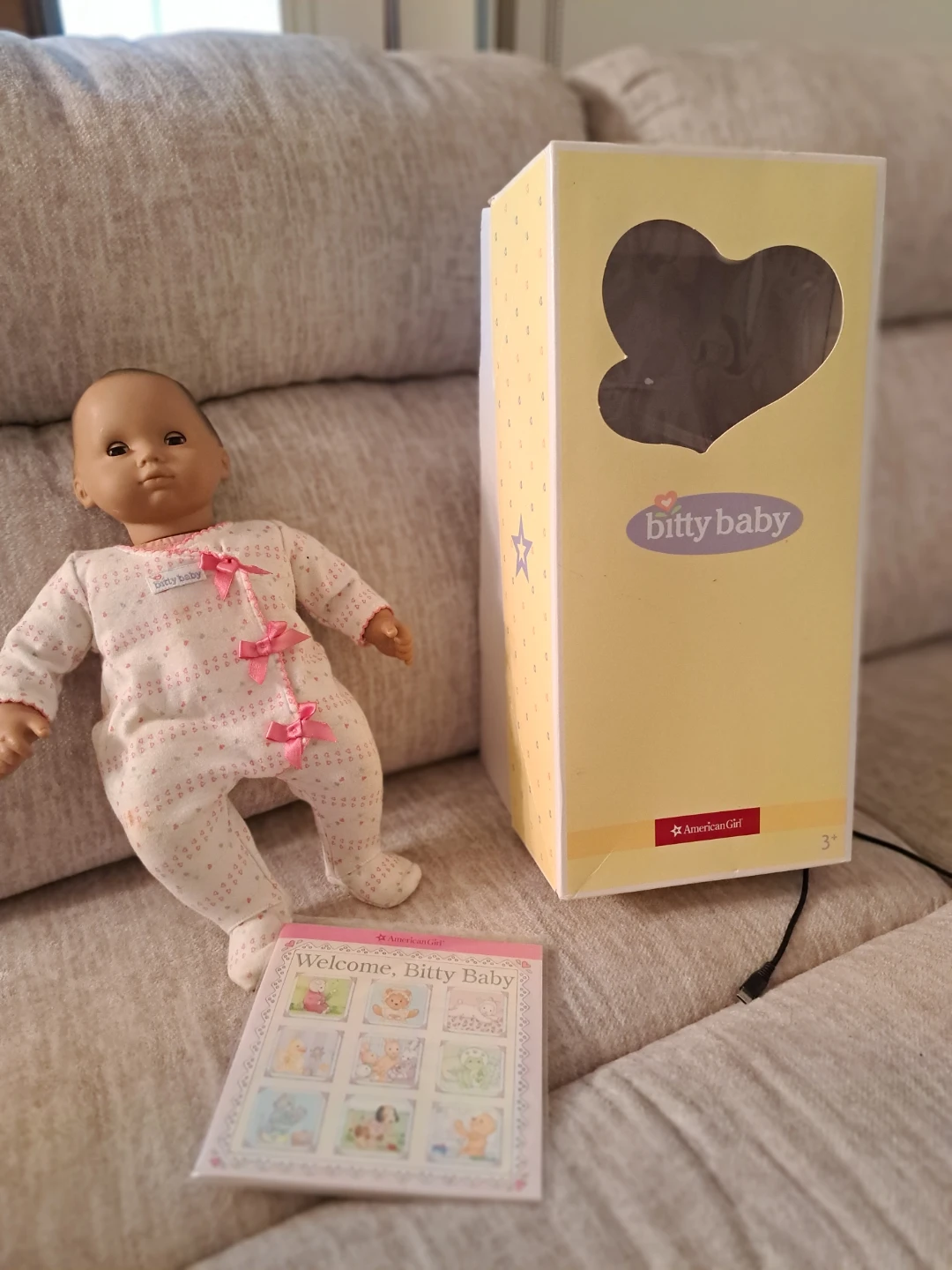 American Girl Bitty Baby Doll with Clothes and Books