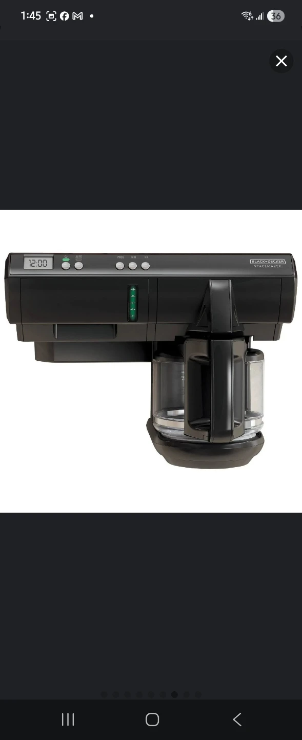 Black & Decker SCM1000BD Spacemaker 12-Cup Coffee Maker - photo 2
