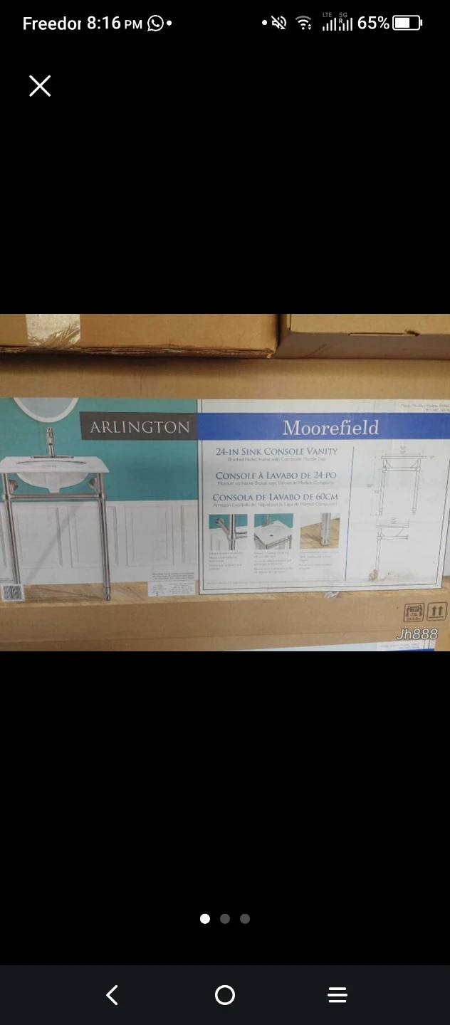 Moorefield 24-IN Sink Console Vanity - photo 3