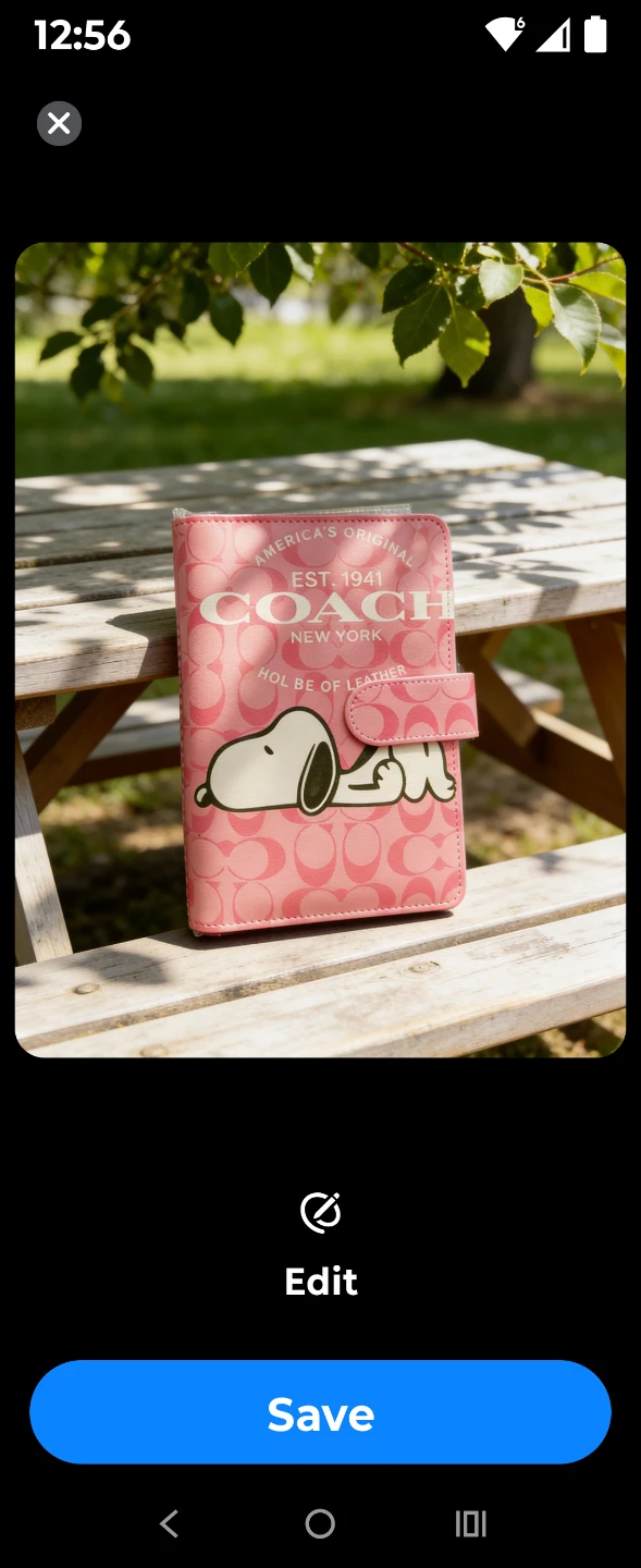 COACH x Snoopy Pink Planner/Notebook Cover