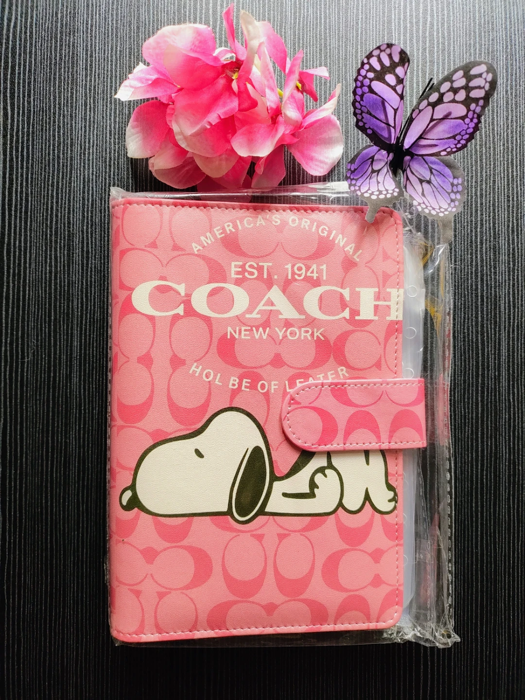 COACH x Snoopy Pink Planner/Notebook Cover - photo 2