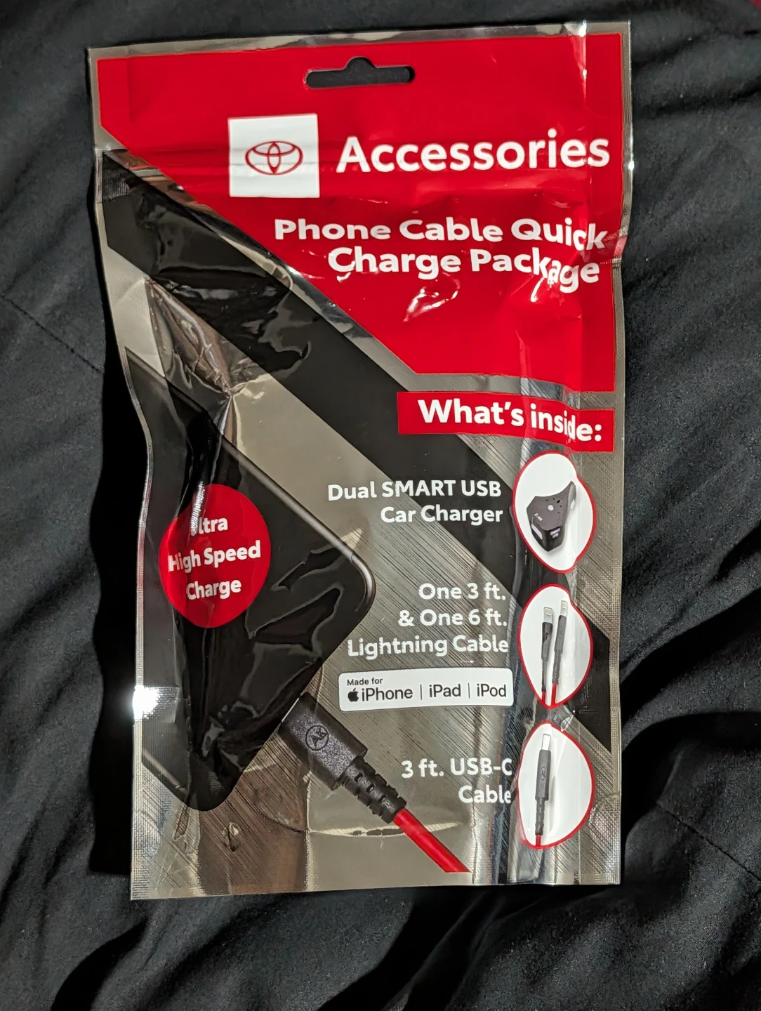 Toyota Phone Cable Quick Charge Package