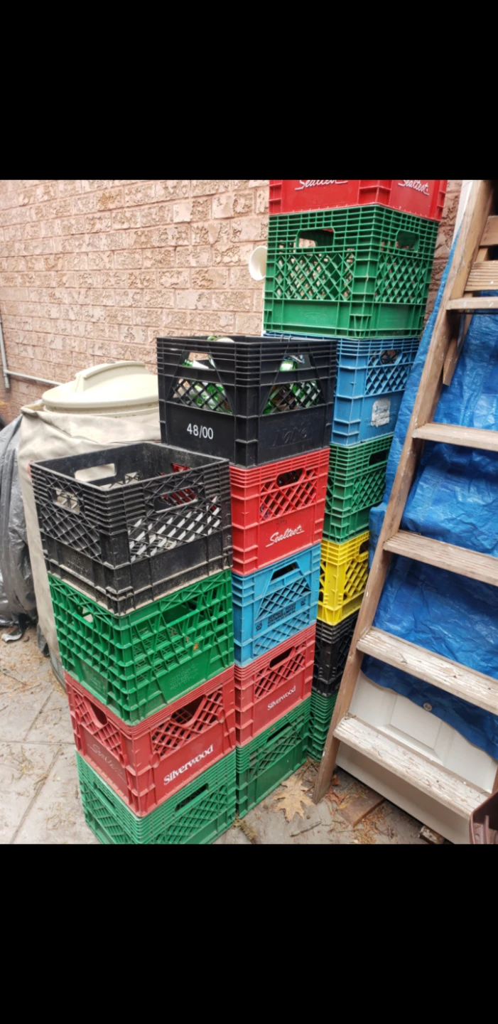 Assorted Milk Crates
