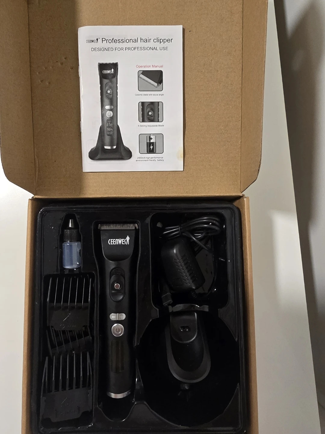 CEENWES Professional Hair Clipper Kit CWS-011 - photo 2