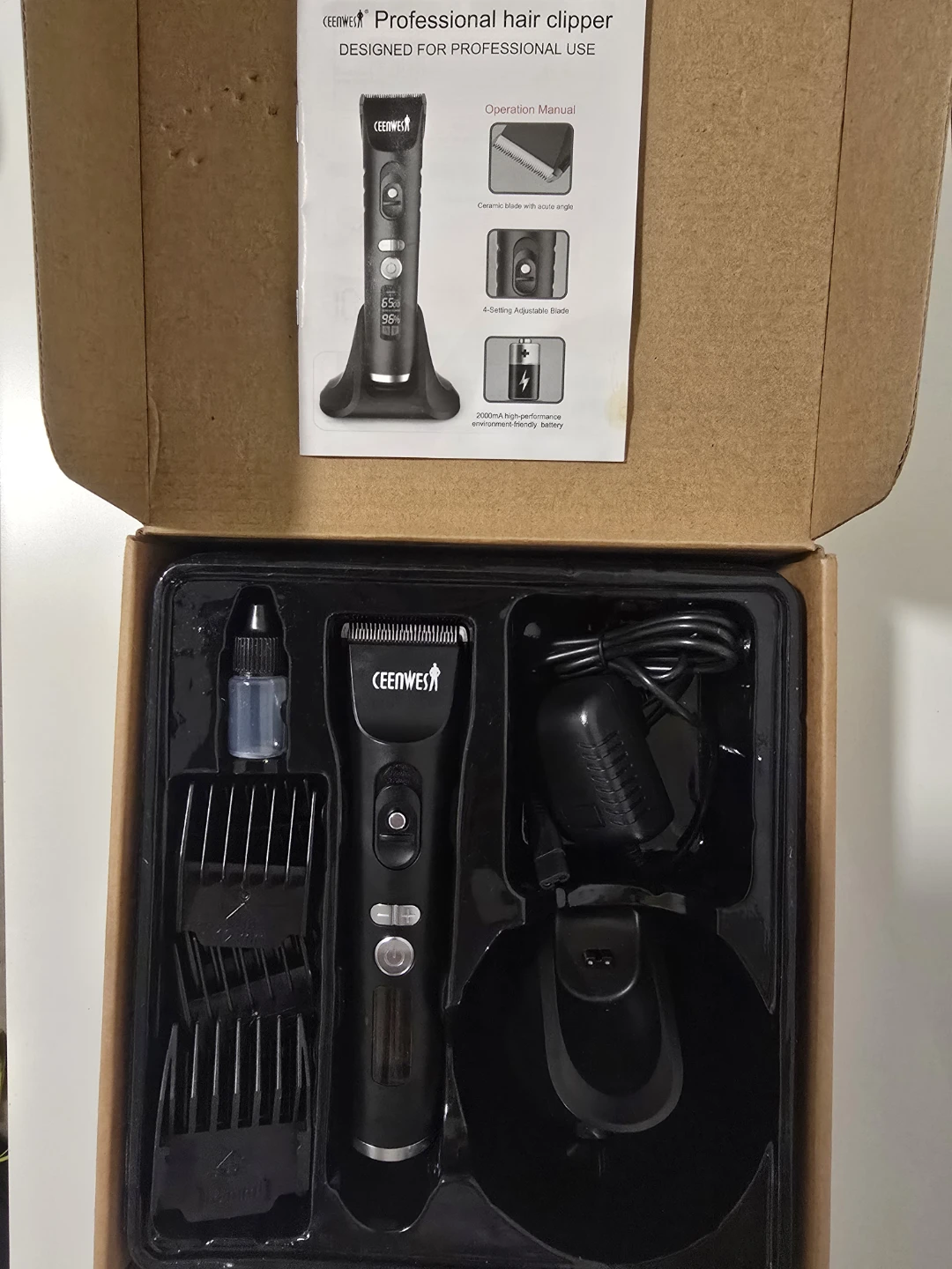 CEENWES Professional Hair Clipper Kit CWS-011 - photo 3