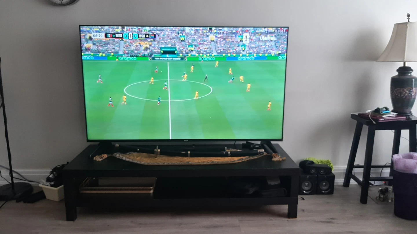 65' Google smart TV/ speaker / TV stand